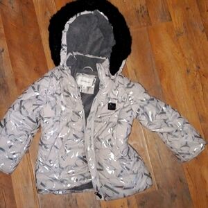 Calvin klien size 4 girls coat Grey and Black